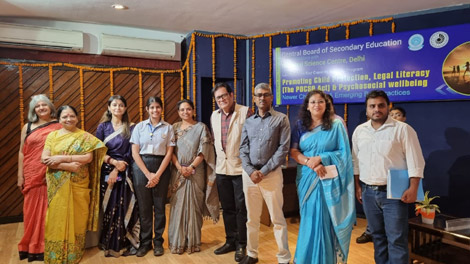 Expressions India: CBSE in collaboration with National Science Centre, Delhi organises the Launch and one Day Capacity Building Program - Promoting Child Protection, Legal Literacy (The POSCO Act) and Psychosocial Wellbeing - Newer Challenges and Emerging Best Practices - Click to Enlarge