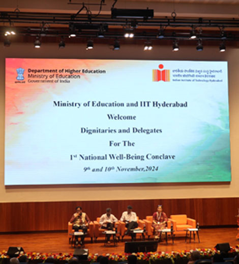 Expressions India: 1st National Wellbeing Conclave Integrated Approach for Promoting Positive Mental Health, Resilience and Wellbeing: held at Indian Institute of Technology, Hyderabad on 9th and 10th November 2024 - A Compendium of Emerging Good Practices - Click to Enlarge