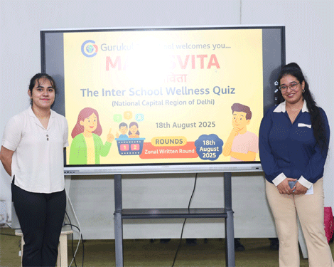 Expressions India: MANASVITA: The Inter-School Wellness Quiz 2025 (National Capital Region of Delhi): Gurukul the School, Ghaziabad - Click to Enlarge