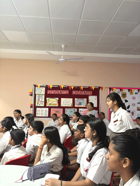 Expressions India: Adolescent Life Skills & Wellbeing Program at Mayoor School, Noida: Sessions conducted by Ms Geeta Mehrotra, Sr. Resource Faculty of Expressions India - Click to Enlarge