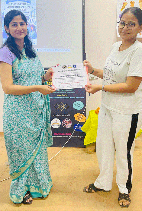 Expressions India: Intensive Workshop on Childrens Apperception Test (CAT) held on 25th April 2026 at Library, Inst of Mental Health and Life Skills Promotion, New Delhi - Click to Enlarge